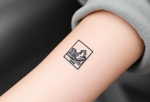 A postage stamp of Benidorm tattoo idea