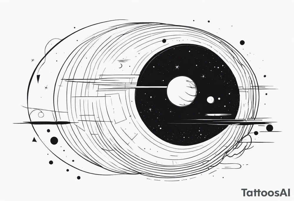 Black hole event horizon tattoo idea