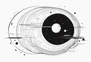 Black hole event horizon tattoo idea