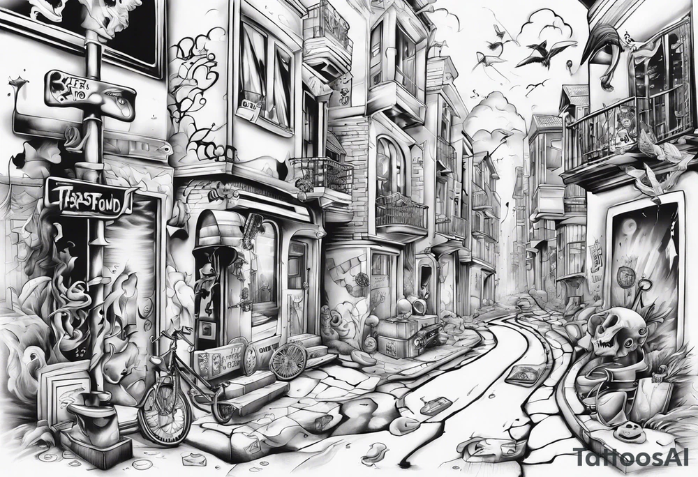 2 streets which got lost and found themselves again after a time tattoo idea 2 streets which got lost and found themselves again after a time tattoo idea