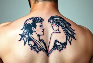 polyamory lifestyle with color tattoo idea