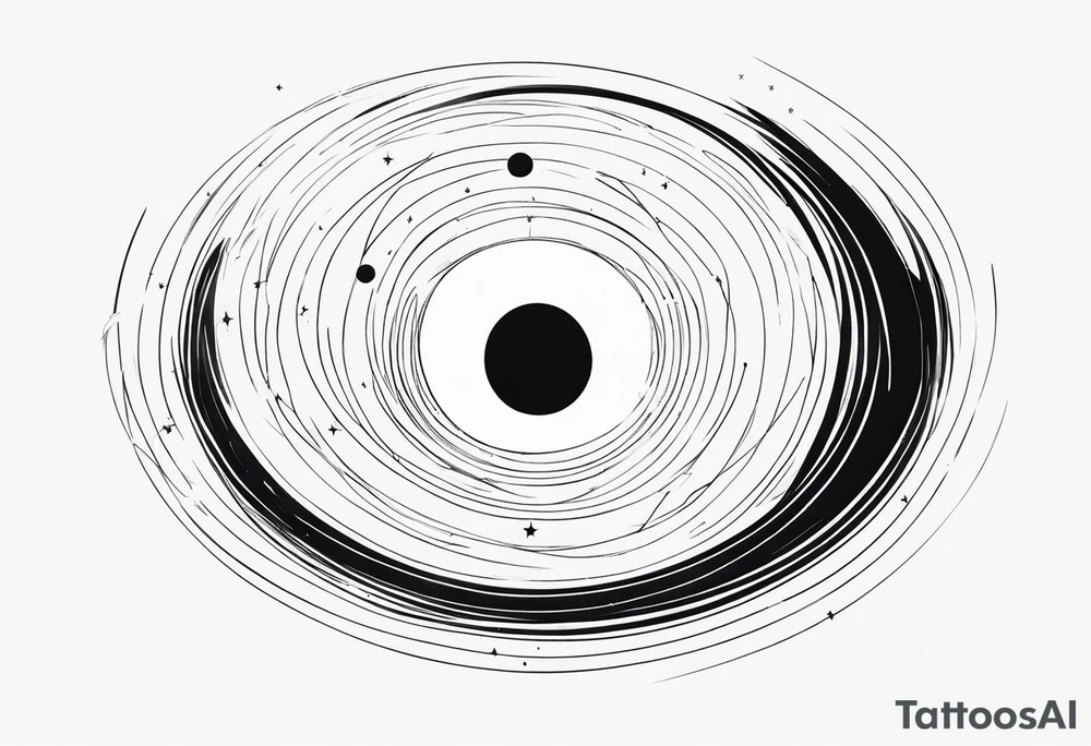 Interstellar black hole tattoo idea