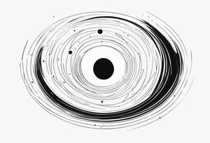 Interstellar black hole tattoo idea