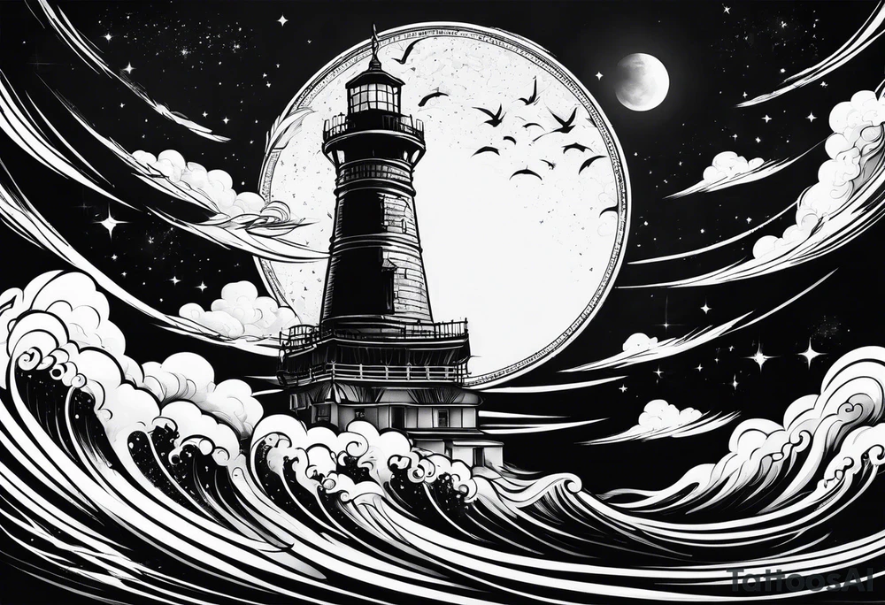 sky scaper tattoo idea