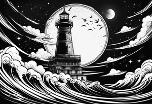 sky scaper tattoo idea
