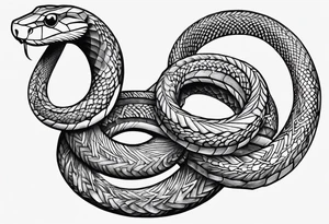 Mc Escher snake tattoo idea
