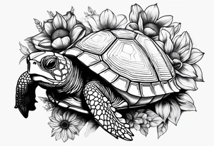 Tournesol,  Fleur roses , Caméra, tortle tattoo idea