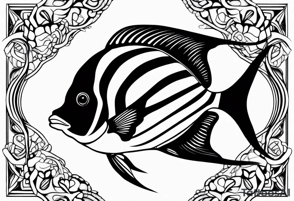 Moorish idol tattoo idea