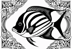 Moorish idol tattoo idea