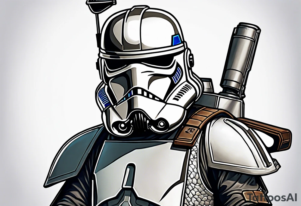 Star Wars, Captain Rex, Pistols drawn, tattoo idea