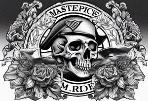 Marine corps pinup sleeve tattoo idea