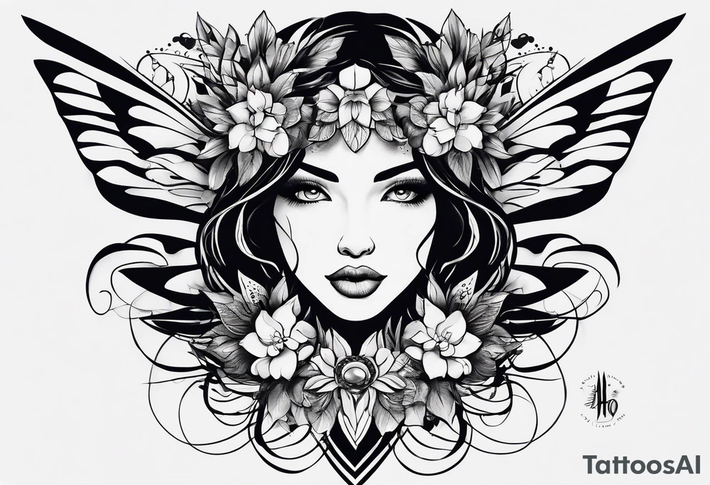 Connection, beauty in imperfection, femininity, duality within oneself, possibility, intuition, hope, joy, spirituality and resilience. tattoo idea
