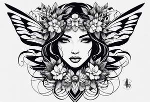 Connection, beauty in imperfection, femininity, duality within oneself, possibility, intuition, hope, joy, spirituality and resilience. tattoo idea