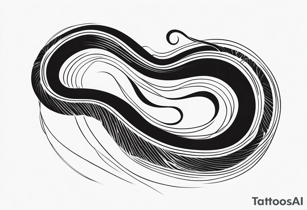 long snake tattoo idea