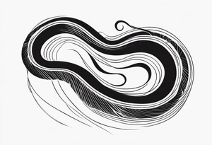 long snake tattoo idea