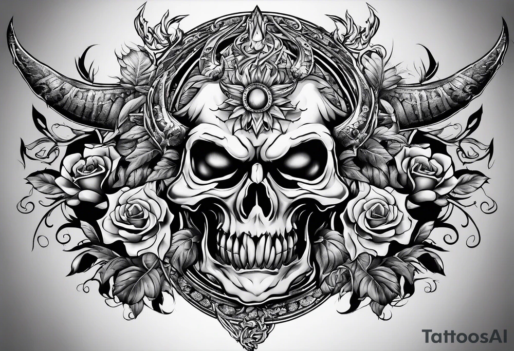 satan tattoo idea