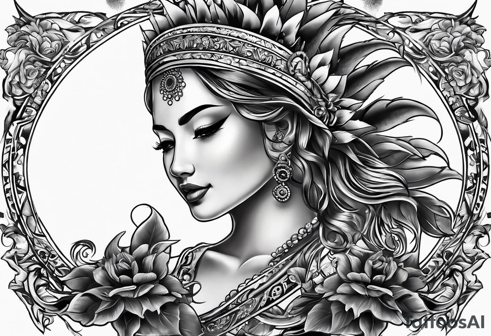 sun card games tattoo idea