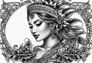 sun card games tattoo idea