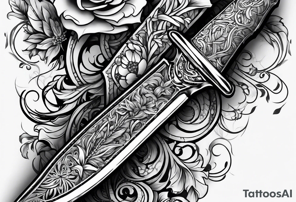 knife tattoo idea