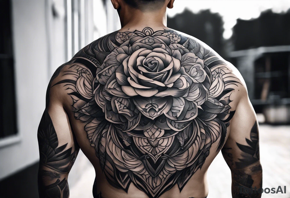 full back tattoo tattoo idea