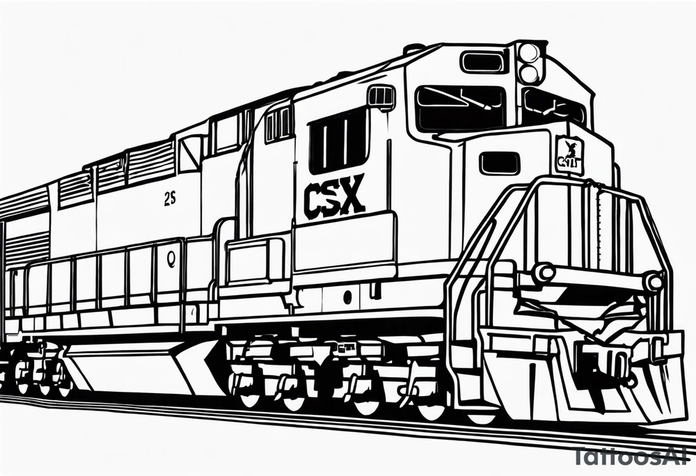 CSX train car tattoo idea