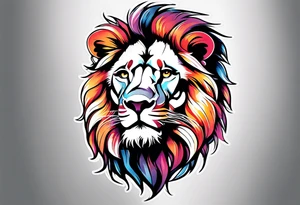 a lion tattoo idea
