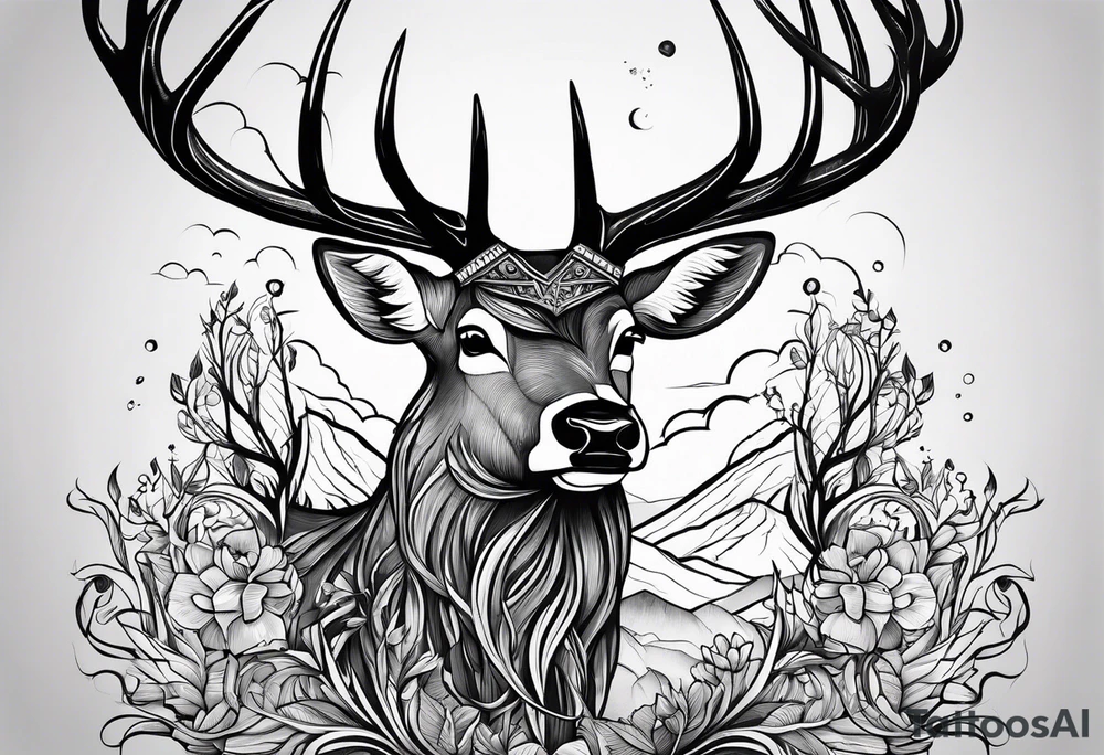 Cerf eiktirnir tattoo idea