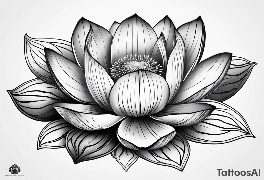 Lotus leaf tattoo idea