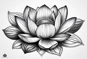 Lotus leaf tattoo idea