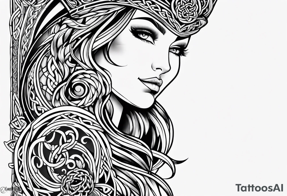 celtic half sleeve tattoo idea
