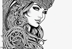 celtic half sleeve tattoo idea