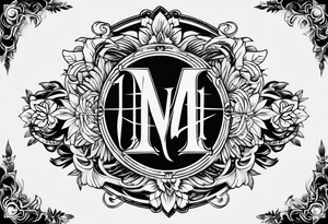 JEM monogram tattoo idea