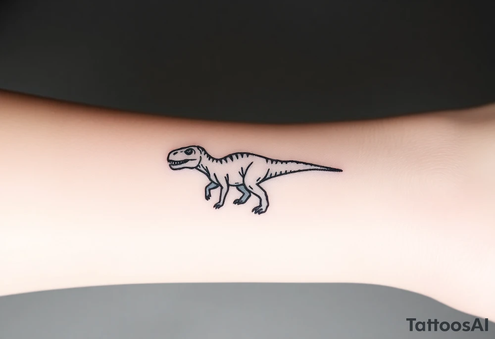a baby dinosaur tattoo idea