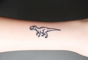 a baby dinosaur tattoo idea