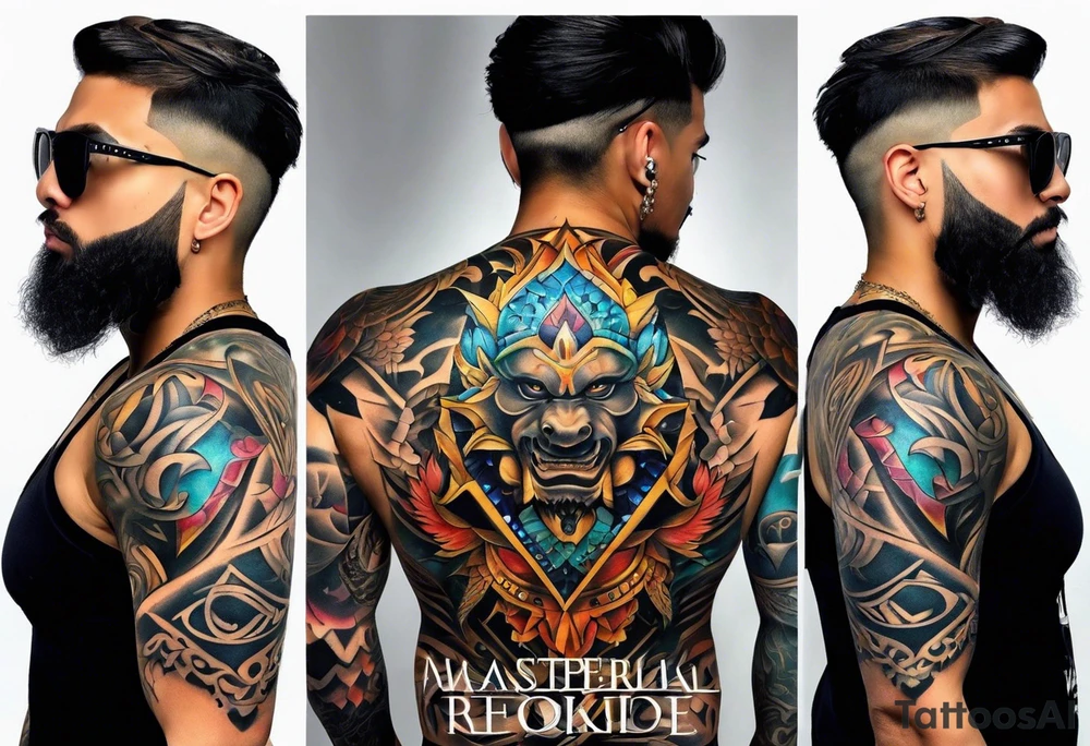 full back tattoo tattoo idea