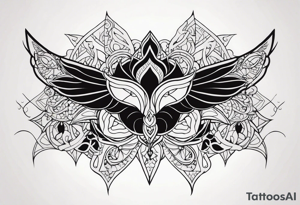 bold simple reserved tattoo idea