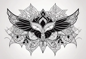 bold simple reserved tattoo idea