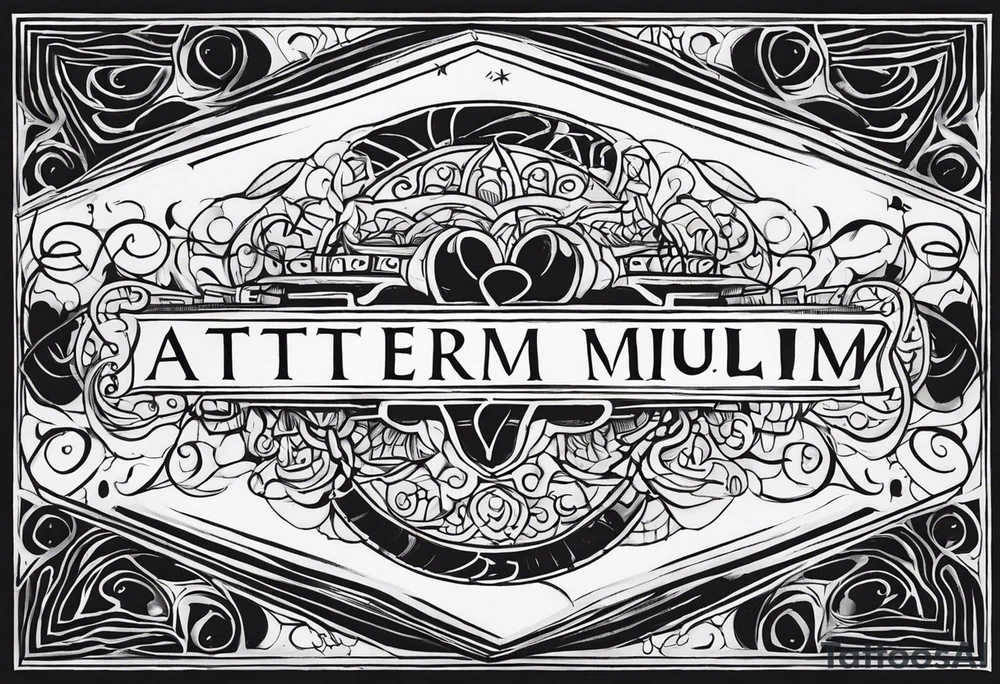 writing simul in aeternum tattoo idea