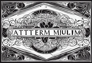 writing simul in aeternum tattoo idea