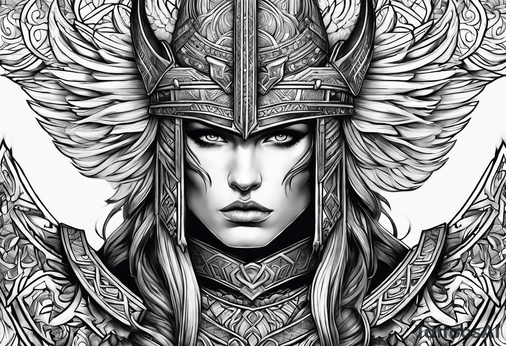 Valhalla fallen warrior tattoo idea