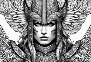 Valhalla fallen warrior tattoo idea