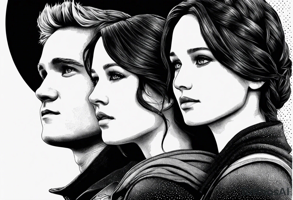 katniss everdeen and peeta mellark tattoo idea