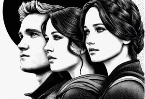 katniss everdeen and peeta mellark tattoo idea