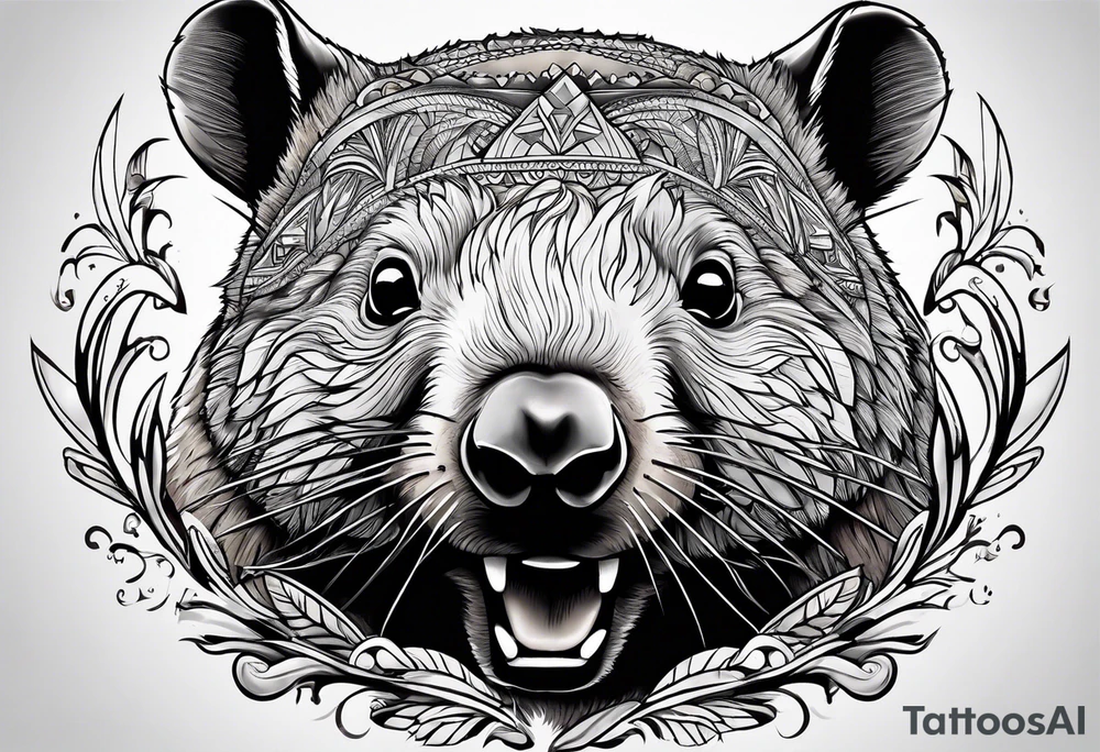 wombat tattoo idea