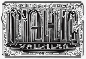 Valhalla 
 steps tattoo idea