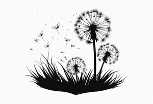 3 dandelion tattoo idea