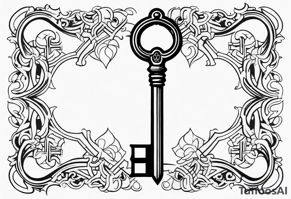 Key, gothique tattoo idea