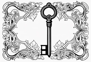 Key, gothique tattoo idea