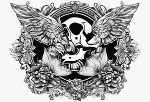 brochet saut bouche ouverte tattoo idea
