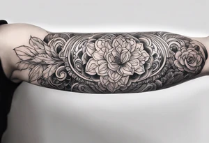 Horizontal long thin inner arm tattoo tattoo idea